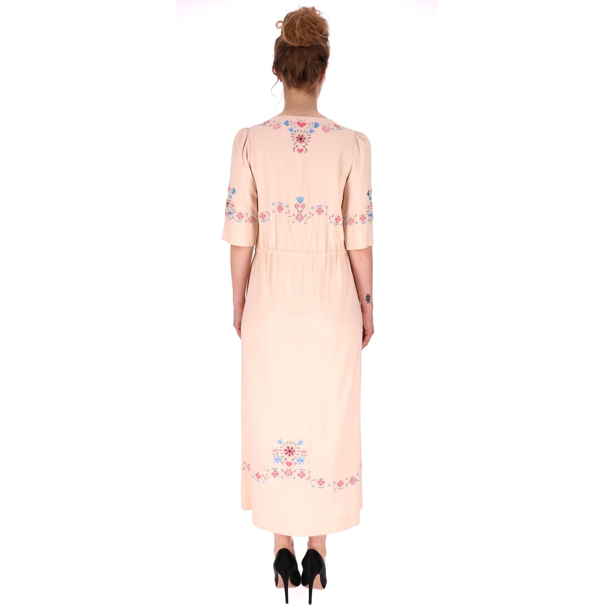 Vestido bordado de seda Vilshenko en Bueno estado para la venta en London, GB
