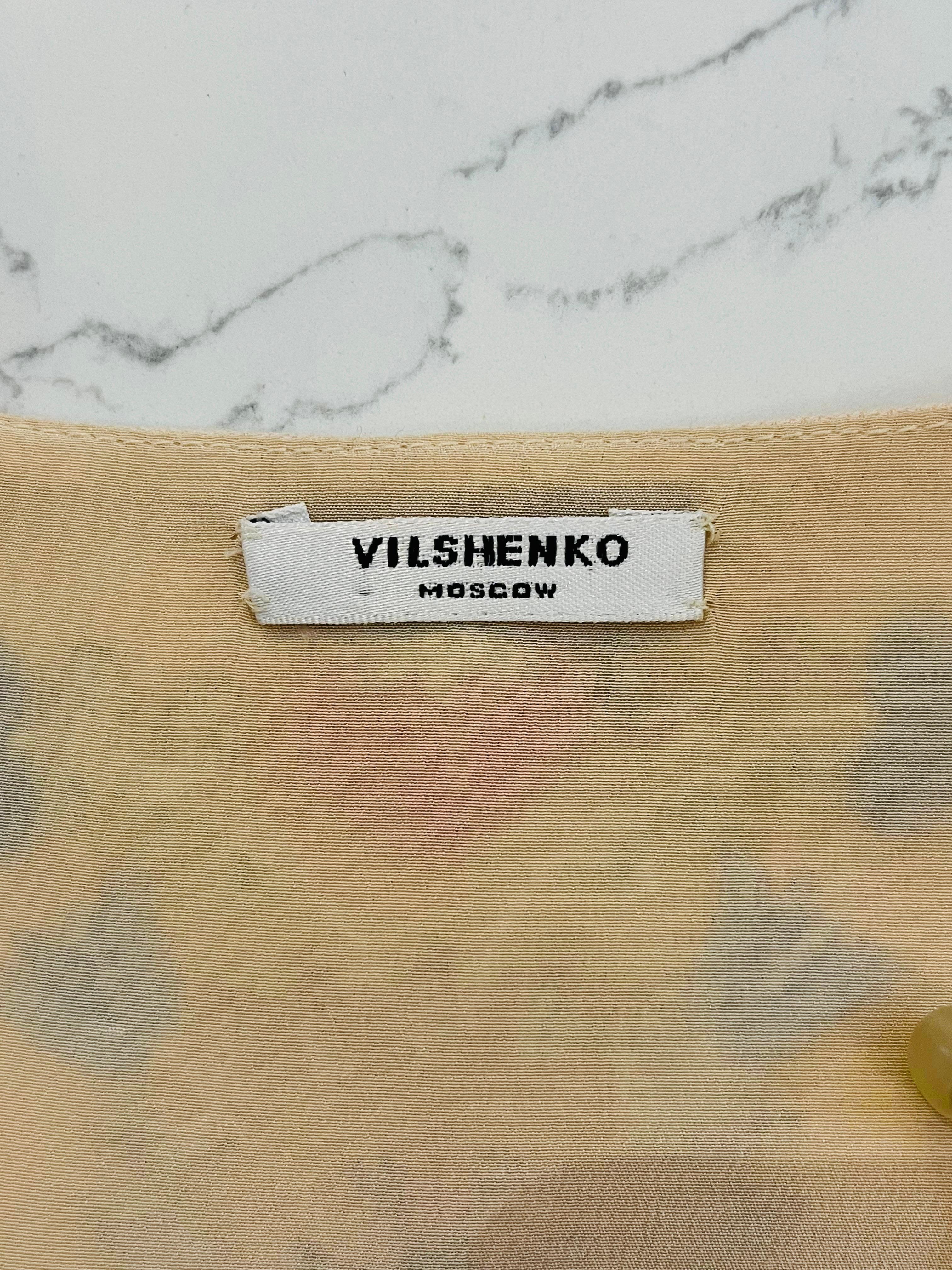 Vilshenko Silk Embroidered Dress For Sale 1