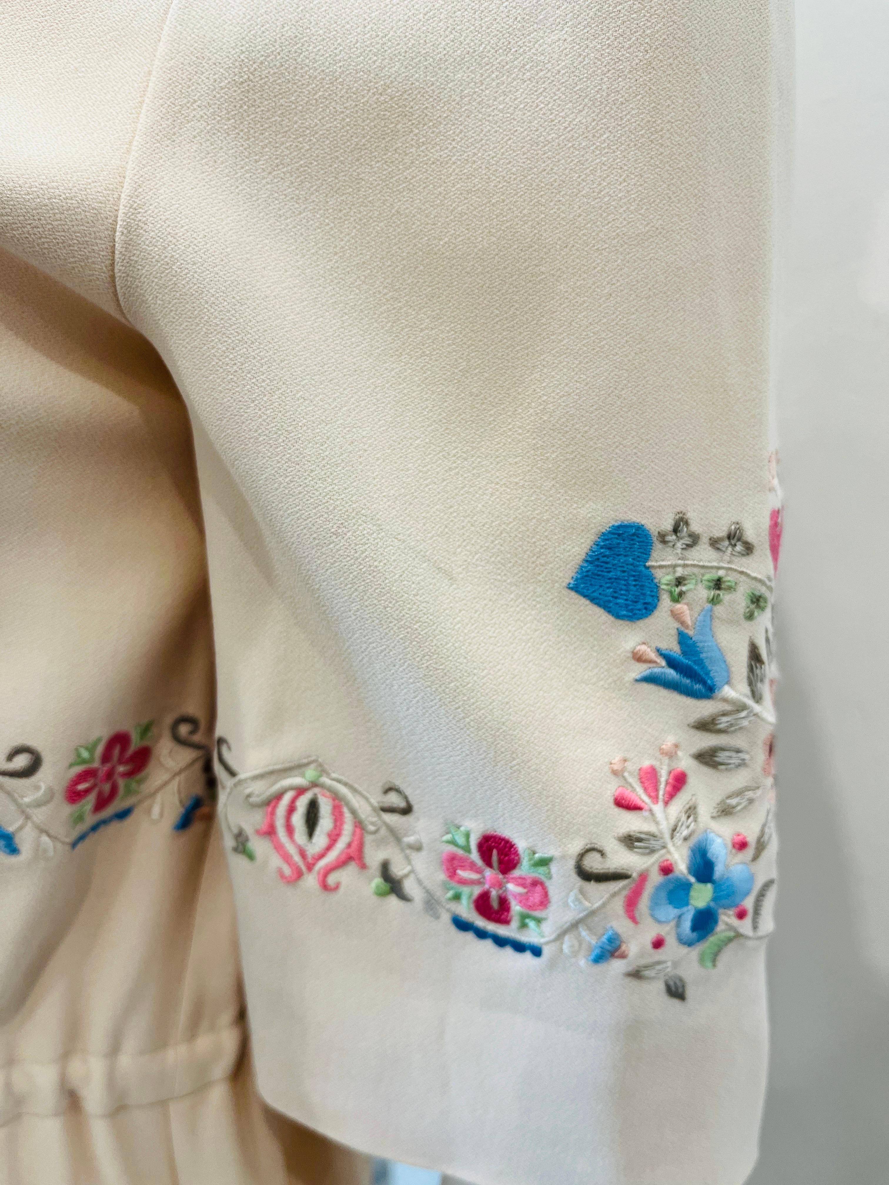 Vilshenko Silk Embroidered Dress For Sale 2