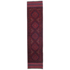 Vintage Oriental Runner Rug Red Traditional Runners Handmade Carpet Afghan Rugs