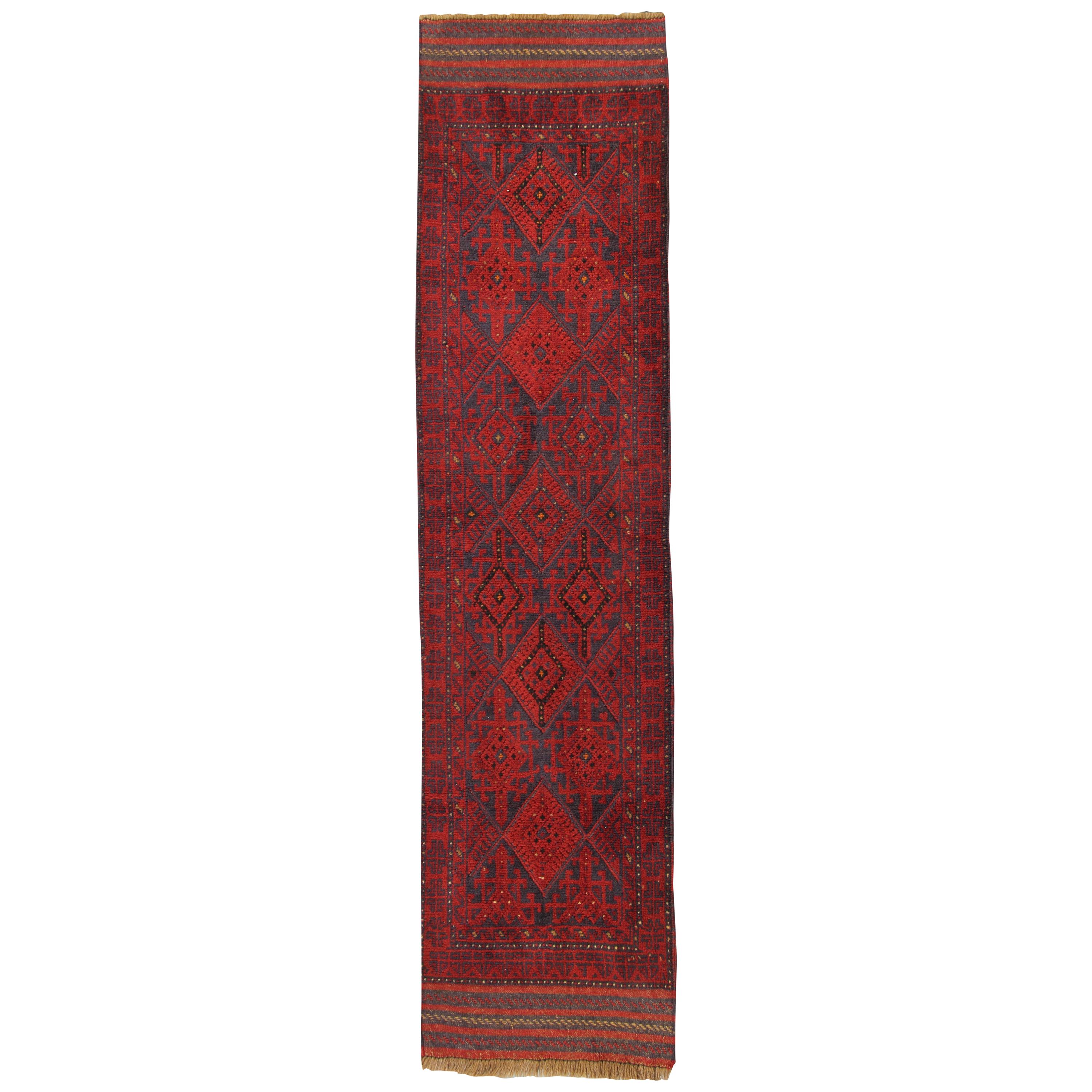 Vinatage Oriental Runner Rug Red Traditional Carpet Runners Handmade Afghan Rugs