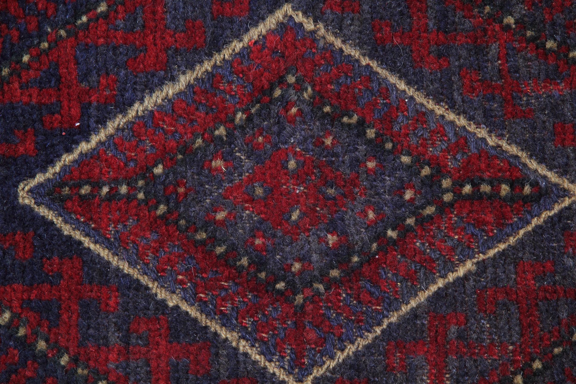 This impressive antique red rug is made from our master weavers in Caucasia. These particular carpet runners are made with all-natural vegetable dyes. The patterned rugs display an all-over geometrical rug pattern. This woven rug also has an