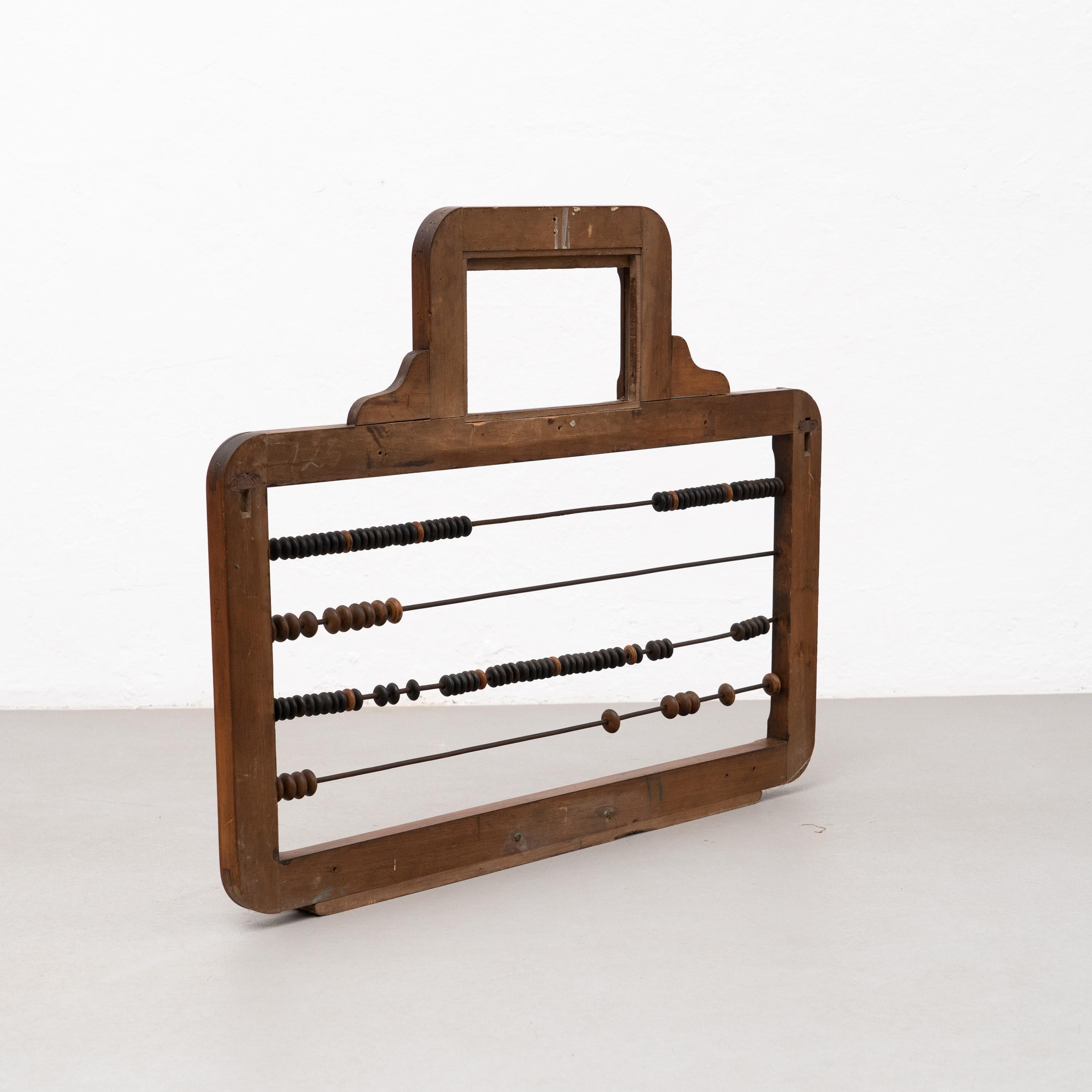 Tablero de puntuación de piscina de madera Vinatage, hacia 1960 mediados del siglo XX