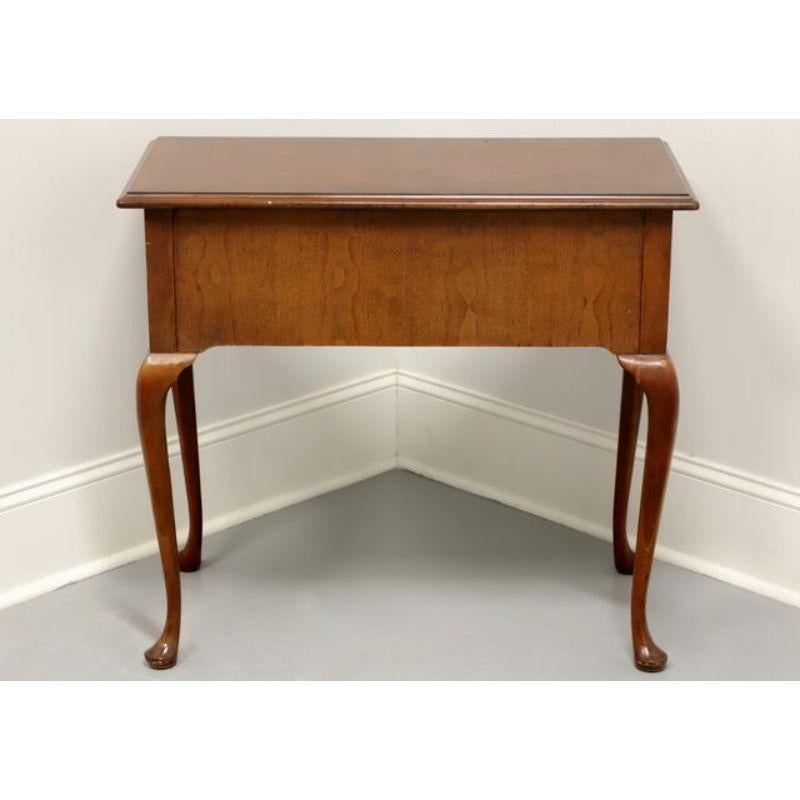 BAKER Inlaid Mahogany Queen Anne Style Side Table In Good Condition In Charlotte, NC