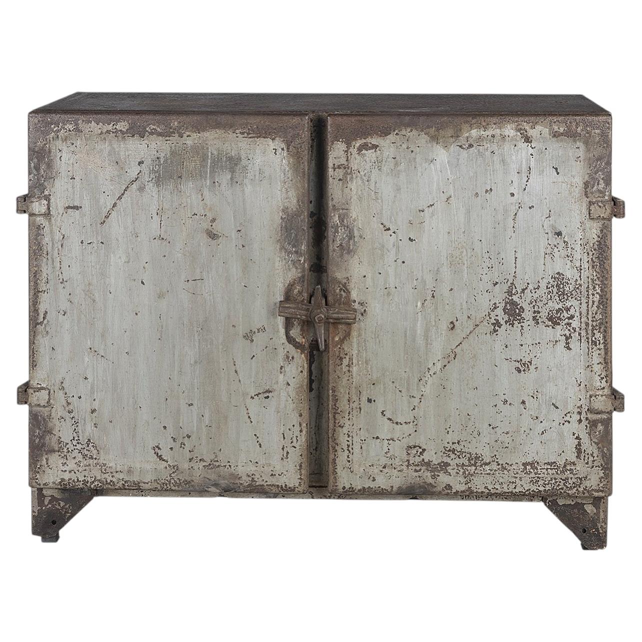 Vinatge British Colonial Metal Document Cabinet For Sale