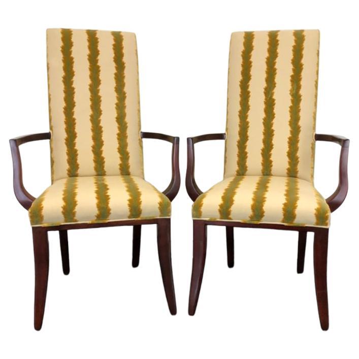 Exceptional Pair of Bent Wood Arm Chairs at 1stDibs