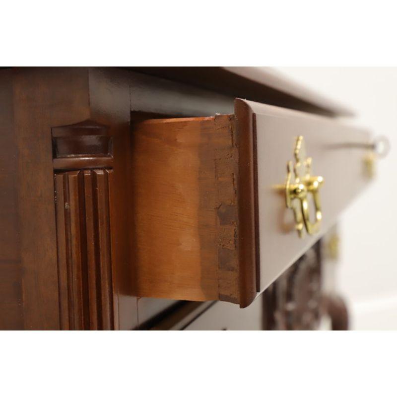 CRAFTIQUE Solid Mahogany Chippendale Lowboy Chest 4