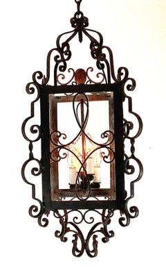 Vinatge Forged Iron Italian Lantern