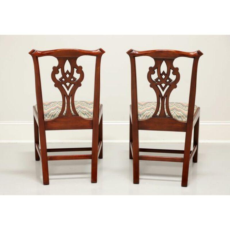 American HENKEL HARRIS 101S 24 Solid Wild Black Cherry Dining Side Chairs - Pair A