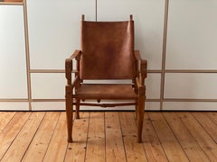 Chaise Safari Kienzle en cuir iConge années 50 Design/One icônes Mid Century Chairs