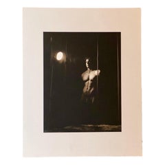 Vinatge Original Photograph Male Nude Sepia Photograph by George Machado S/N Ed.