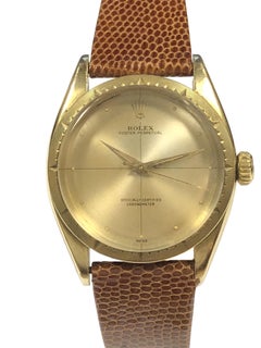 Vinatge Rolex Zephyr Ref 6582 18k Yellow Gold Automatic Wrist Watch