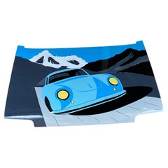 VINC, 356 Coupe des Alpes, Hood from Renaud, 2021, Acrylic