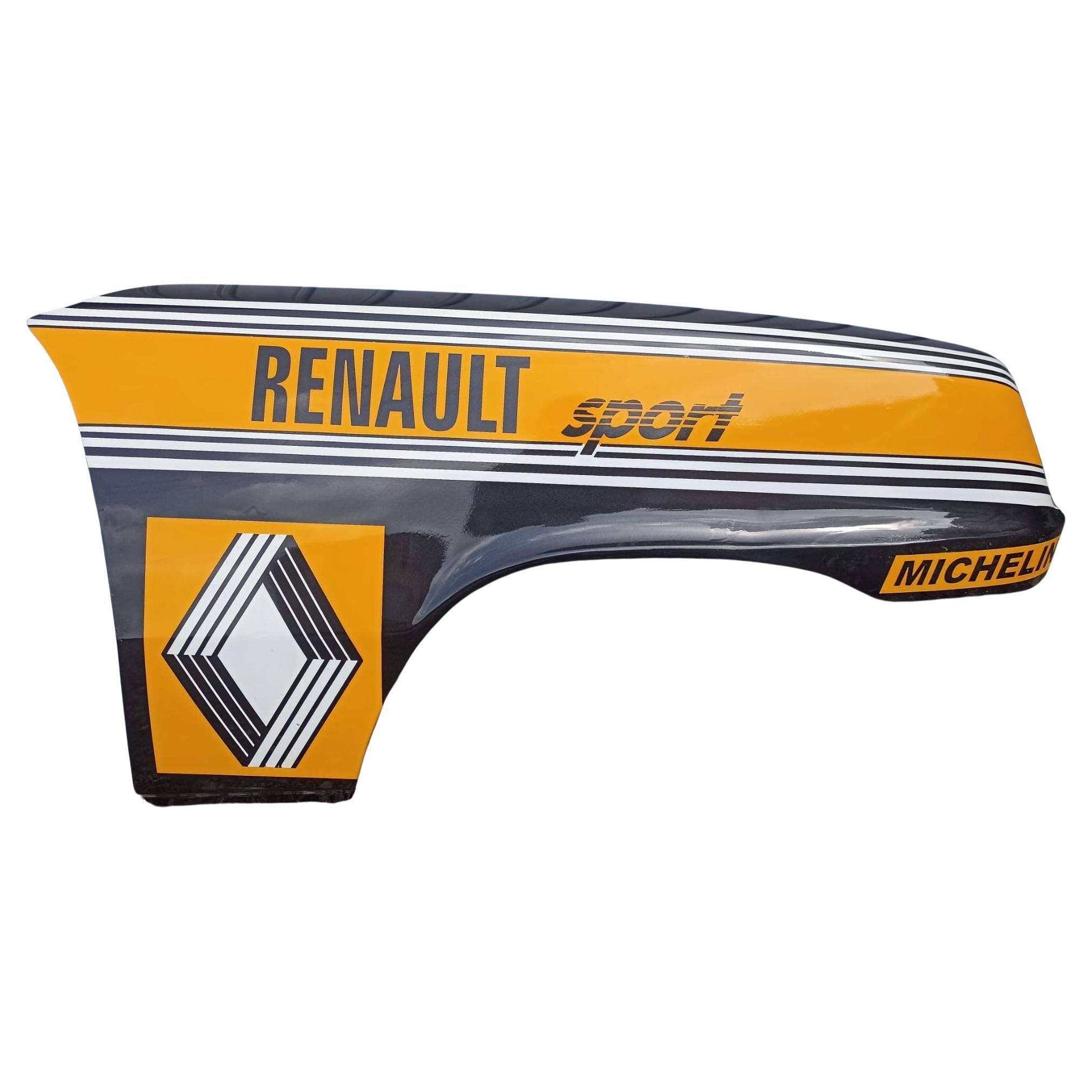 Vinc Tribute to Renault sport Acrylic on the front right wing of an R5 For Sale