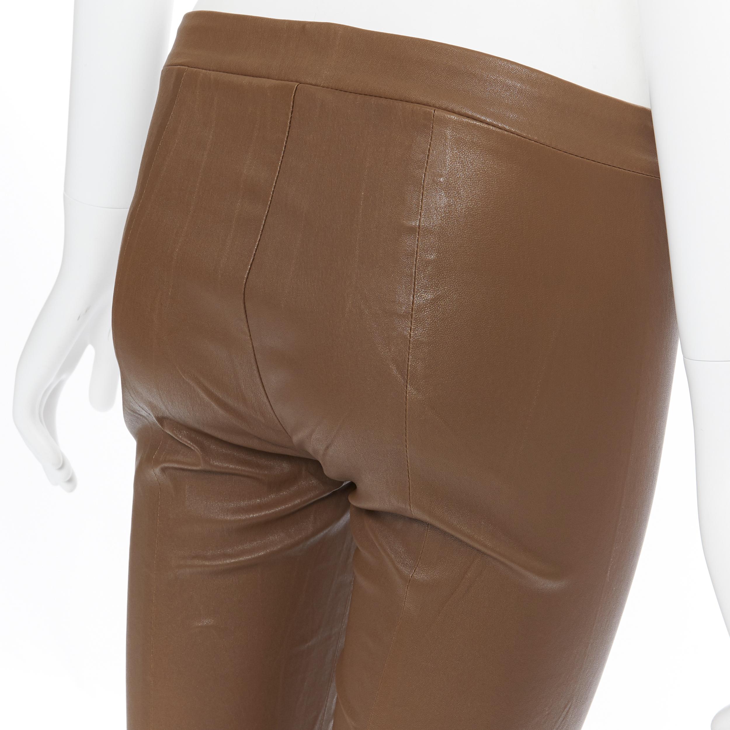VINCE 100% leather tan brown minimal stretchy skinny leg pants XS
Brand: Vince
Model Name / Style: Leather legging
Material: Leather
Color: Brown
Pattern: Solid
Extra Detail: Minimalist stretch leather leggings. Mid rise. Skinny leg.
Made in:
