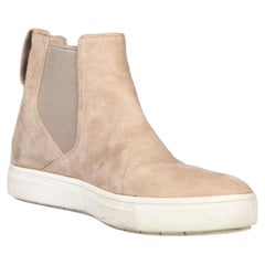 Vince Beige Suede Ankle Chelsea Boots Size IT 37.5