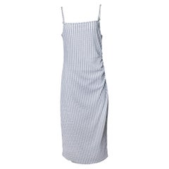 Vince, black and white striped spaghetti maxi dress