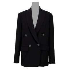Vince Schwarzer doppelreihiger Blazer - US 12 / EU 44