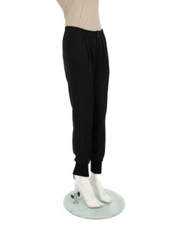 Vince Black Elasticated Tapered Trousers Size XS