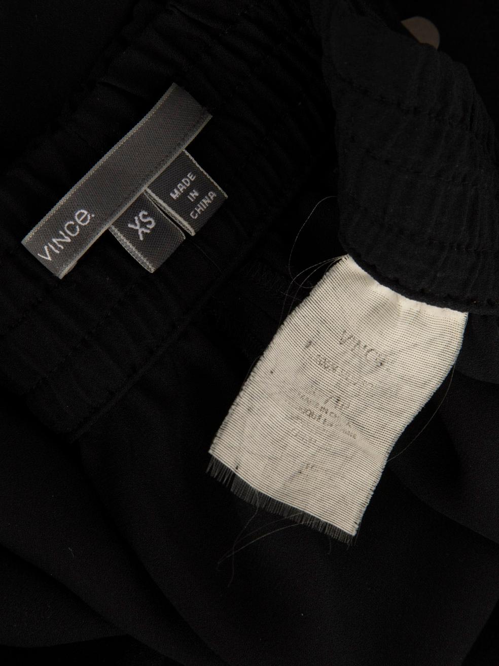 Donna Pantaloni elasticizzati neri Vince taglia XS in vendita