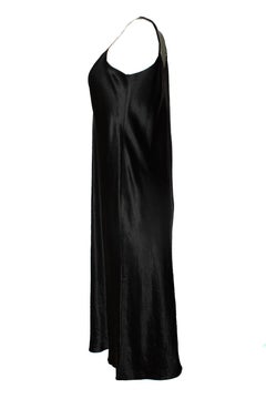 Vince, black shiny midi dress