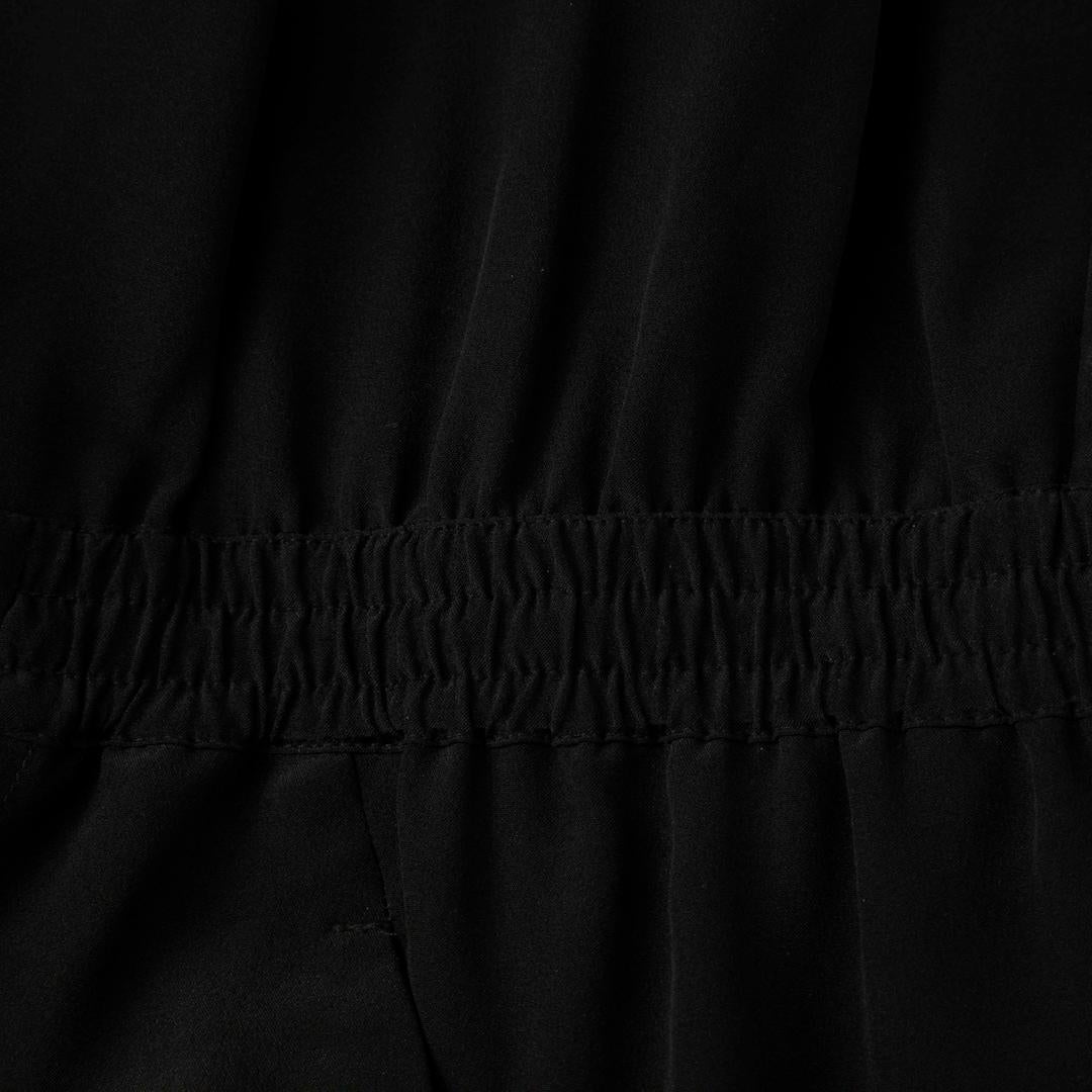 Women's Vince Black Silk Scoop Neck Jumpsuit Size XS For Sale
