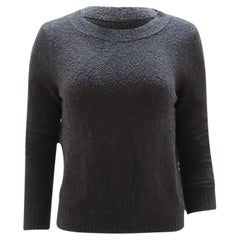 Vince-Pullover aus Bouclé-Baumwolle in Marineblau