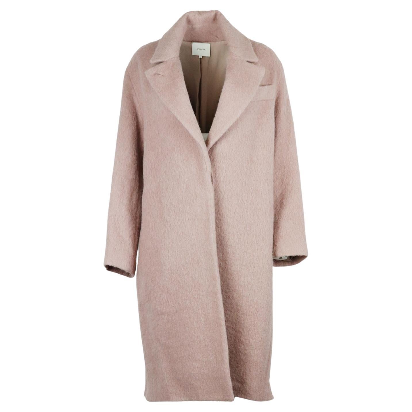 Vince Brushed Wool Blend Coat Medium For Sale at 1stDibs