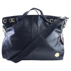 Vince Camuto Black Leather 2way Tote Bag 14MR0320