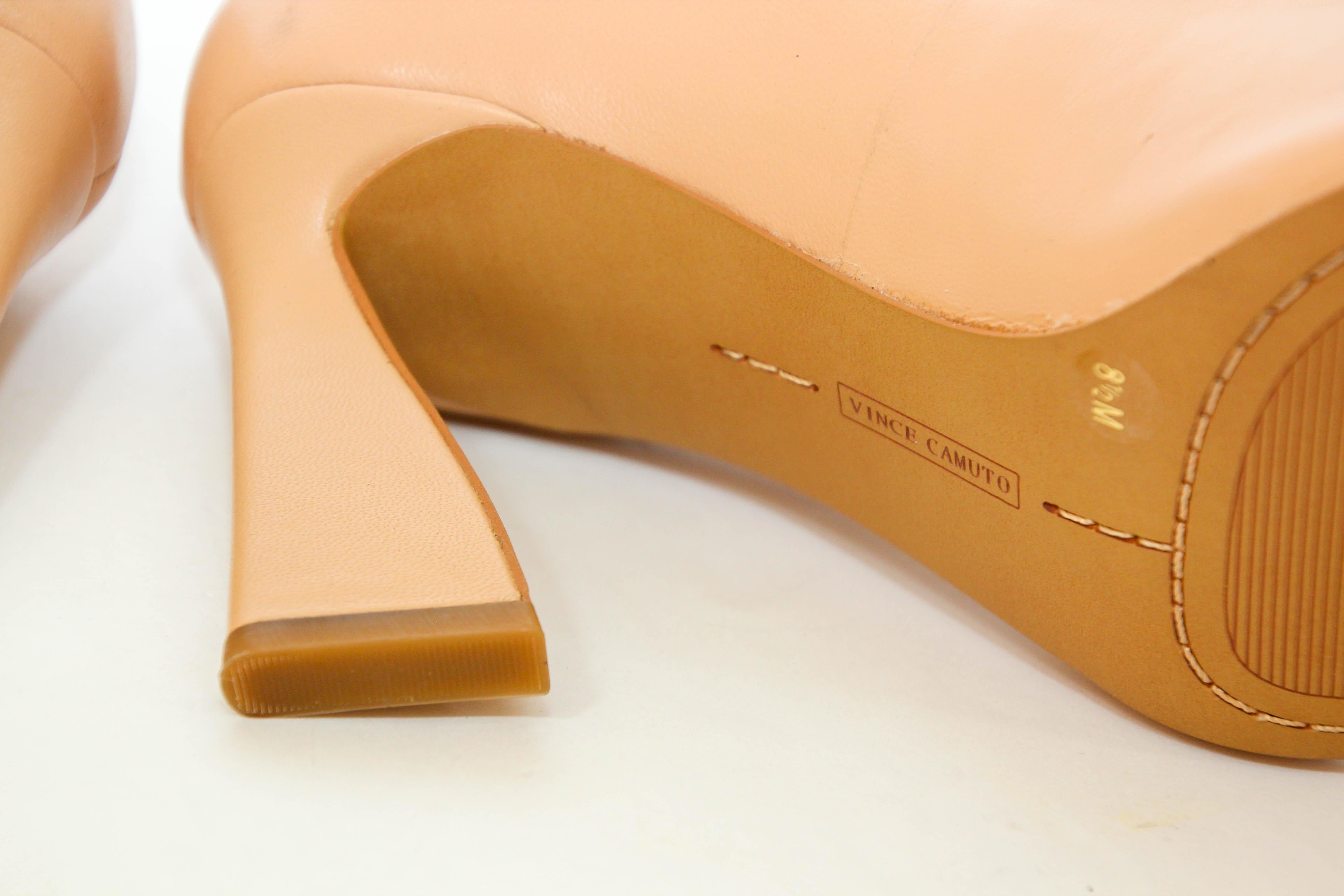 Vince Camuto Tan Leather Heel Pointed Toe Pump size 8.5  For Sale 11