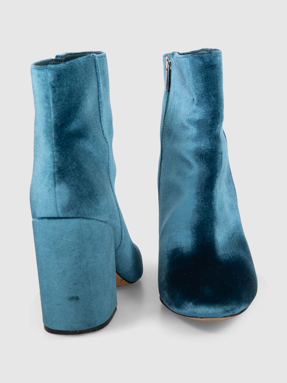 Vince Camuto Botines de terciopelo verde azulado talla US 9 Azul en venta