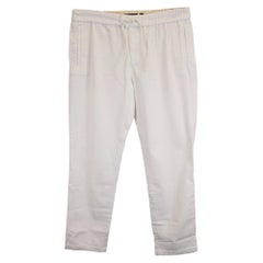Pantalones de pana Vince sin cremallera, de algodón blanco