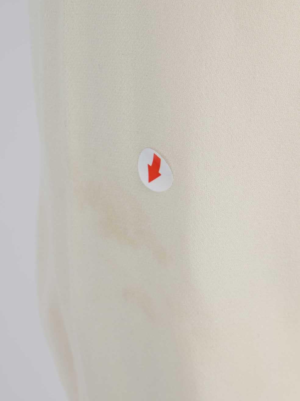 Vince Cream Button Up Drawstring Jumpsuit Size XS For Sale 1