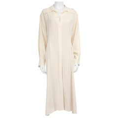 Vince - Vestito midi ecrù a maniche lunghe taglia XXL