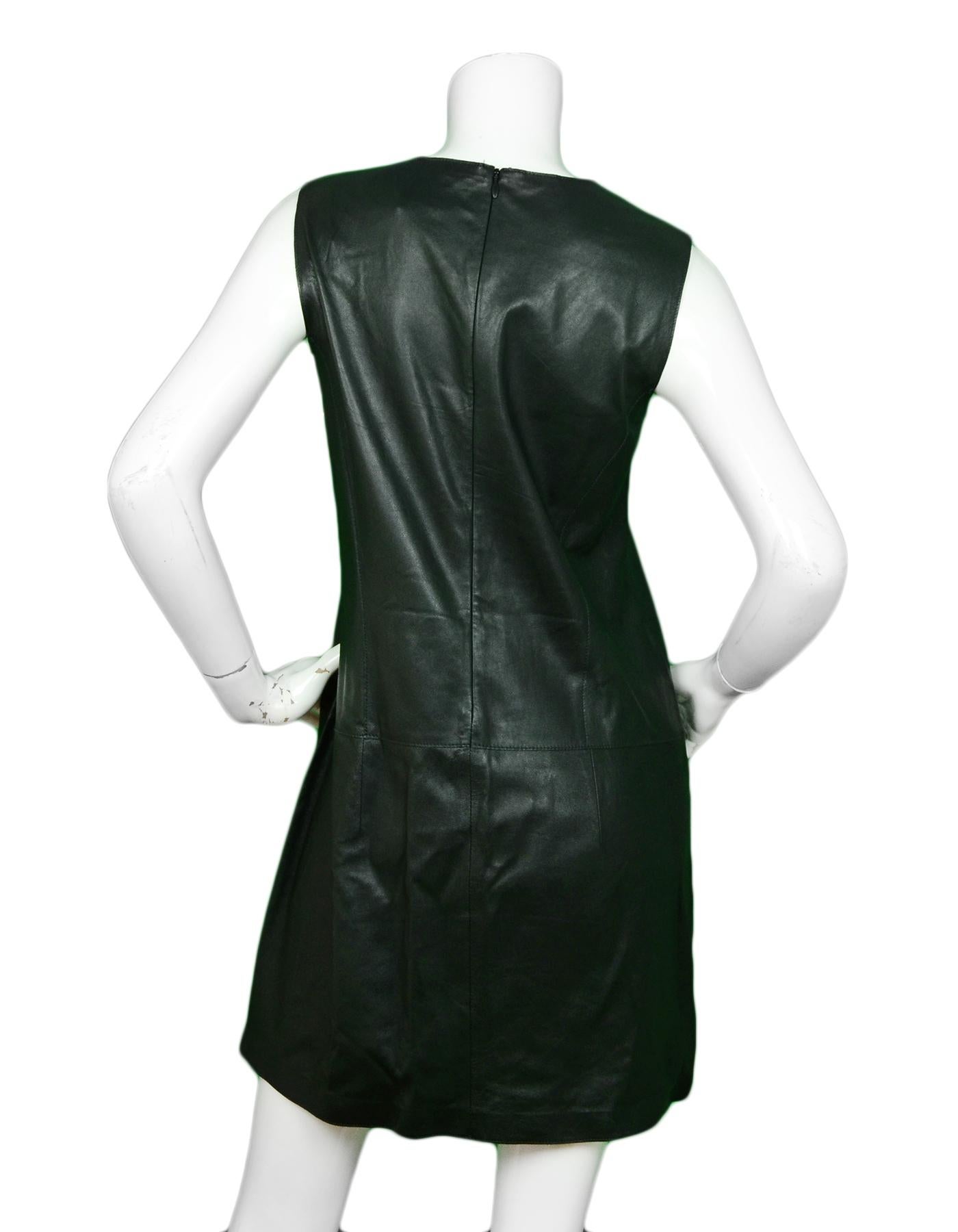 vince leather dress