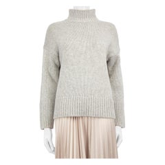 Maglia a collo alto in lana grigia Vince taglia XS