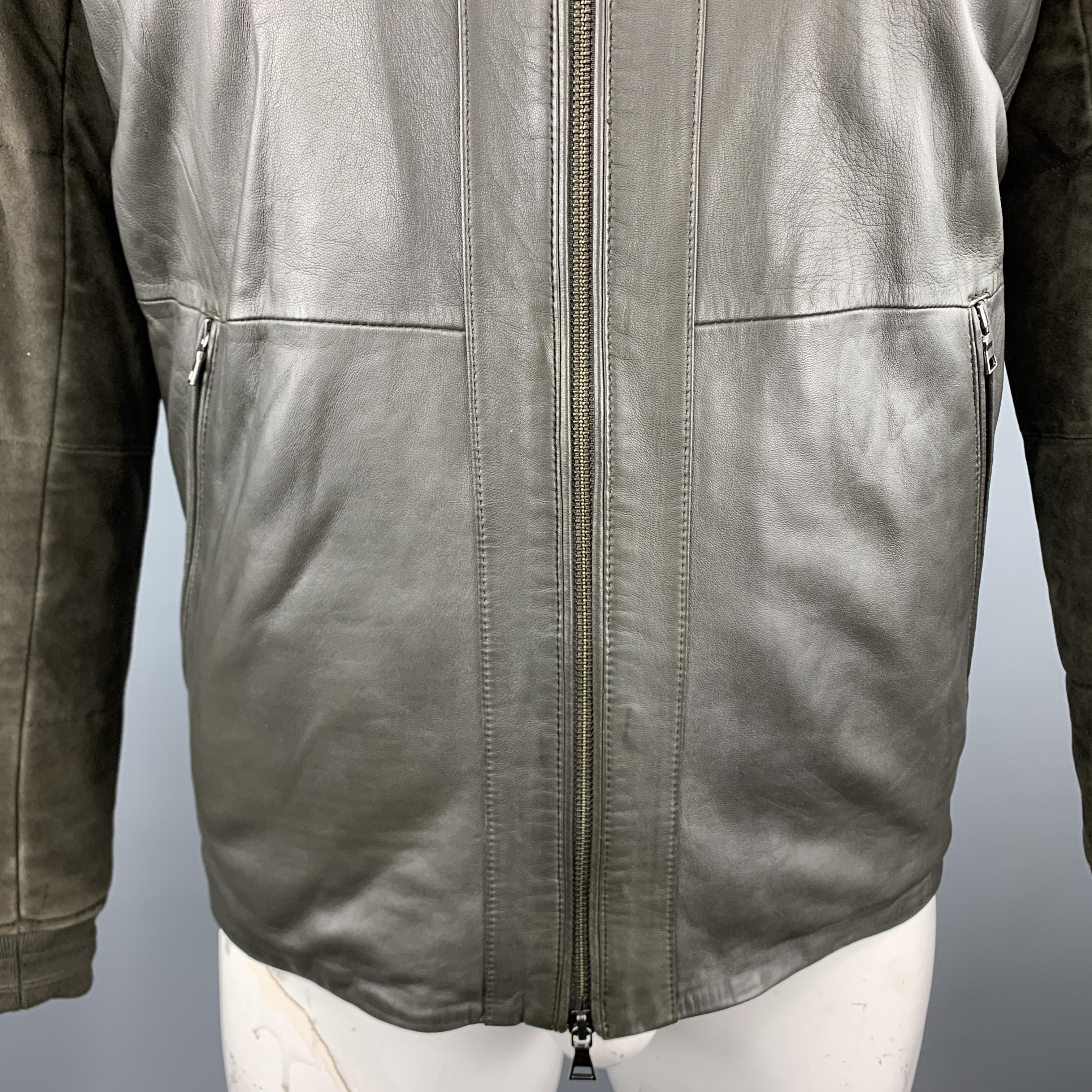 vince leather bomber jacket