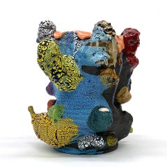 "Potato Tree with Orange Lip", Contemporary, Ceramic, Sculpture, Abstract, Glaze
