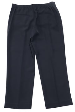 Jupe-culotte Vince à plis, en polyester noir