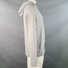 Felpa con cappuccio VINCE taglia L in jersey di cotone grigio melange