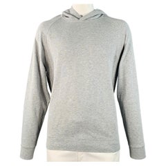 Felpa con cappuccio VINCE taglia L in jersey di cotone grigio melange