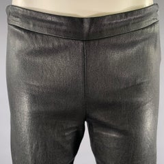 Leggings in pelle nera VINCE taglia M