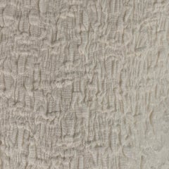 VINCE - Top casual taglia M in misto cotone color crema, effetto stropicciato e con bottoni