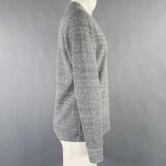 VINCE Taglia M Grigio Maglia Cotone Poliestere Girocollo Pullover
