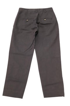 Vince Slim Fit Trousers in Navy Blue Linen