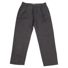 Vince Slim Fit Trousers in Navy Blue Linen