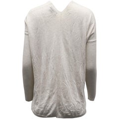Jersey Vince con cuello en V de lana color crema