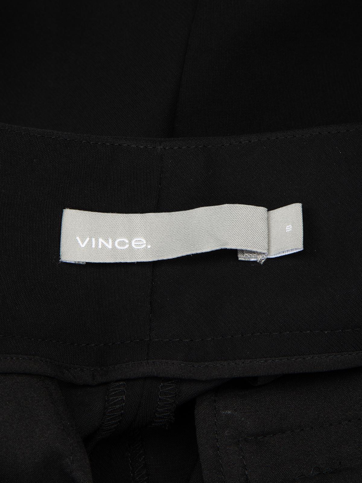 Vince Women's Wide Leg Black Trousers In New Condition In London, GB