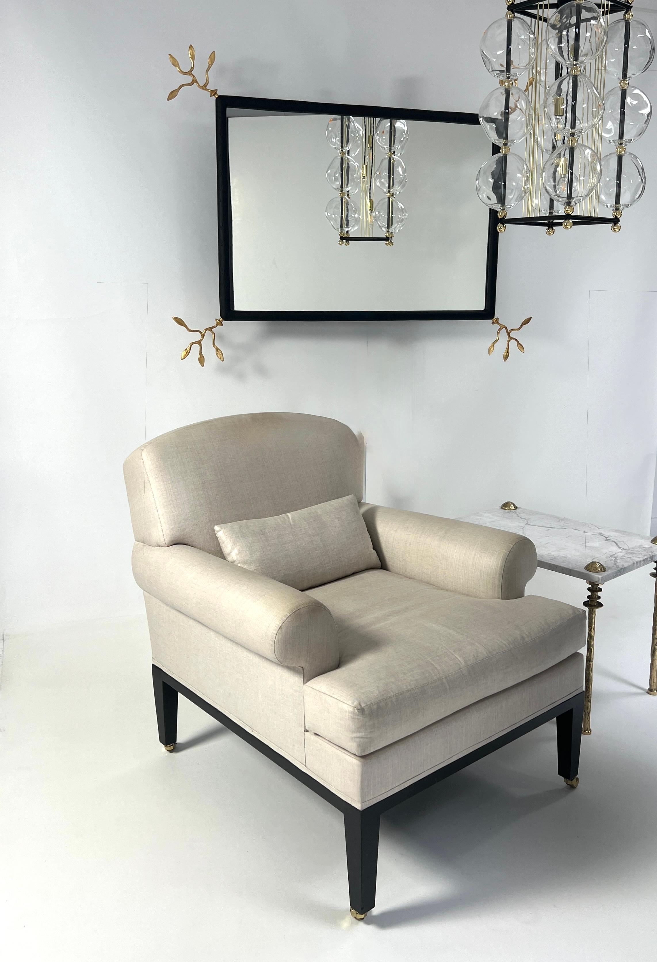 Vincennes-Spiegel -  Mattschwarzer Gips  von Bourgeois Boheme Atelier A im Zustand „Neu“ im Angebot in Los Angeles, CA
