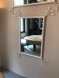 Vincennes Mirror,  White Plaster Finish.